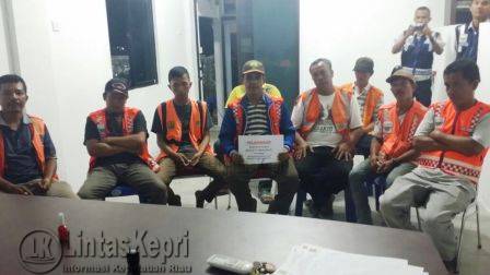 Juru Parkir yang diamankan Satpol PP dan Dishubkominfo Tanjungpinang saat berada di Markas Satpol PP Tanjungpinang Jalan H. Agus Salim.