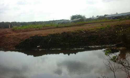 Foto awal mulanya pihak pengembang melakukan penimbunan dan pemotongan aliran Sungai Sudip.