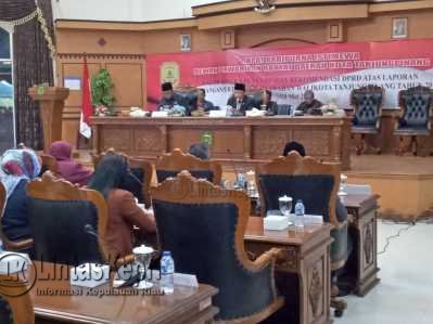 Rapat Paripurna Istimewa DPRD Tanjungpinang Tentang LKPj Walikota Tanjungpinang Tahun 2016.