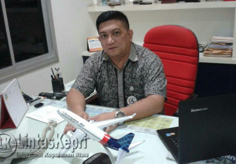 District Manager Sriwijaya Air Tanjungpinang, E Presley L Sumanti.