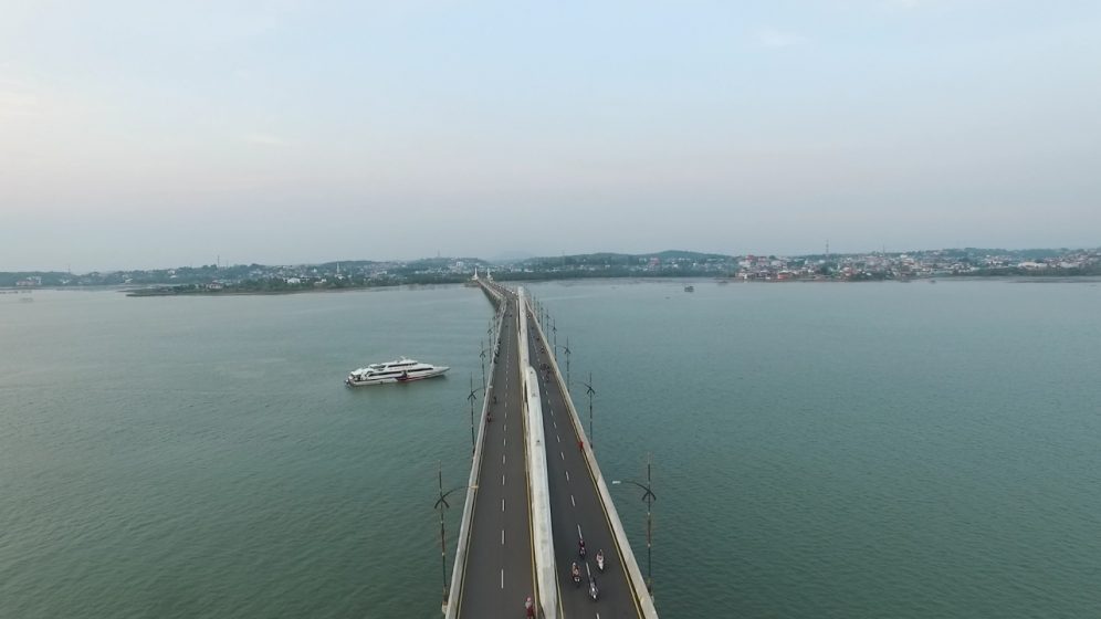 Jembatan 1 yang menghubungkan Pulau Dompak dengan Tanjungpinang. Foto: wae