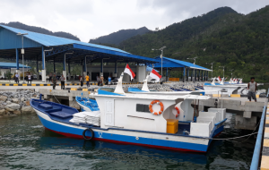 Beberapa bantuan kapal dari KKP untuk nelayan Natuna. (Foto : KKP).