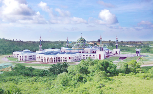 Masjid Agung Natuna Gerbang Utaraku, salah satu Icon Kabupaten Natuna.