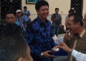 Tampak Syaifullah bersama Baharuddin menghadiri Musrenbang.