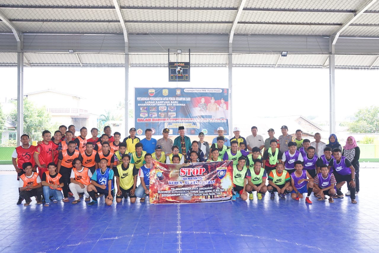 Turnamen futsal yang diselenggarakan oleh Kelurahan Kampung Baru, Kecamatan Tanjungpinang Barat, Kota Tanjungpinang, Kepulauan Riau.