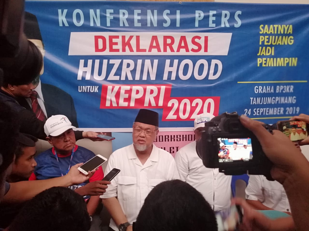 Konferensi Pers Deklarasi Huzrin Hood untuk Kepri 2020.