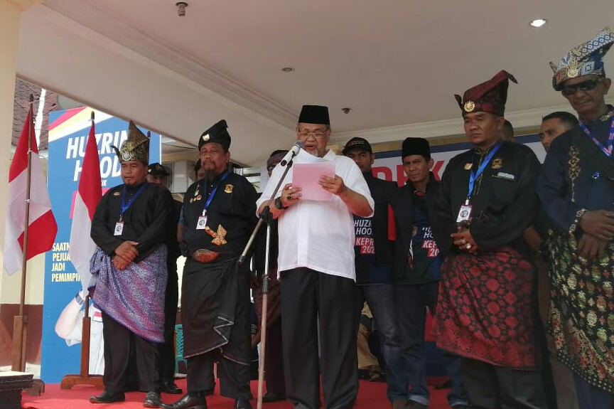Huzrin Hood Deklarasi Maju Calon Gubernur Kepri.