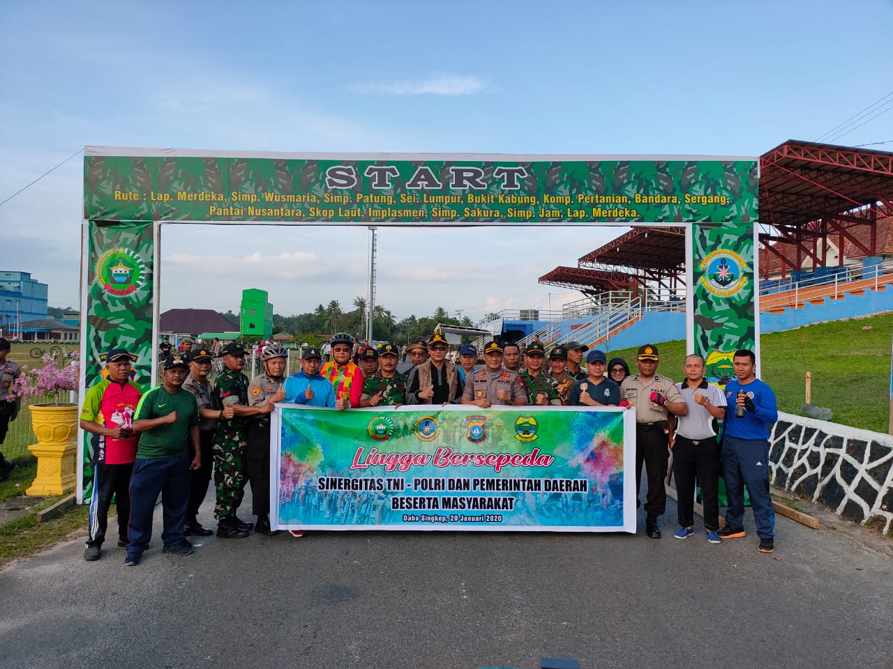 Polres Lingga Gelar Gowes Bersama. 