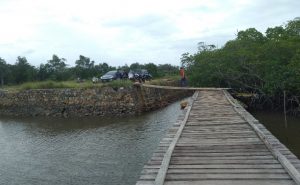 Pelabuhan Semente Desa Sedarat Baru, salah satu akses masuk di Kecamatan Bunguran Batubi.