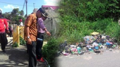 Sampah Menumpuk Di Jalan Transito Batu 8