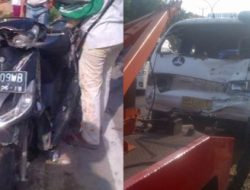 Truk Tabrak Dua Mobil dan Tiga Sepeda Motor, Dua Korban Luka Parah