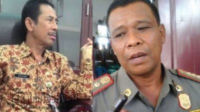 aid Husein (kiri), Sekretaris BP2T dan Irianto SH (kanan), Kasatpol PP kota Tanjungpinang