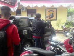 Maling Nekat, Beraksi  Pecahkan kaca Mobil Tak Jauh Dari Mapolsek