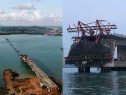 Pengerjaan Baru 80 Persen, Jembatan I Dompak Ambruk