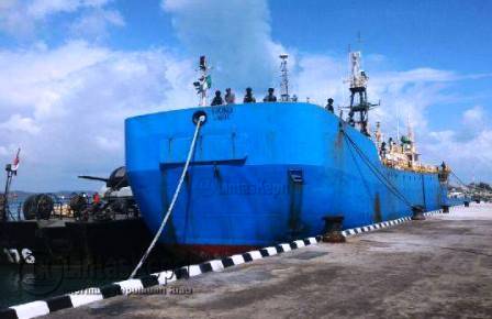 Kapal Ilegal Fishing yang diamankan Lantamal IV Tanjungpinang