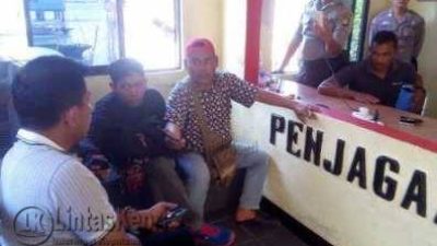 Kapten Kapal Kepri IV Johan saat memberikan klarifikasi di kantor Polair Tanjungpinang