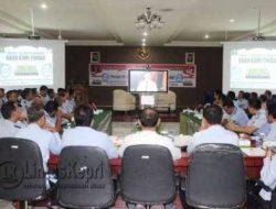 Kanwilkemenkumham Kepri Teleconference Bersama Menkumham-RI
