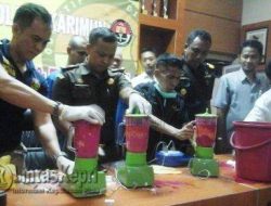 Polres Karimun Musnahkan Narkoba