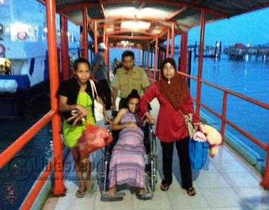 Inilah WNI Migran Korban Perdagangan Orang yang di Pulangkan dari Malaysia dalam Kondisi Hamil 9 Bulan, melewati Pelabuhan Internasional SBP Tanjungpinang, Rabu (11/5).