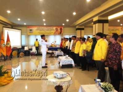Musda Partai Golkar Kota Tanjungpinang yang diselanggarakan di Hotel CK Tanjungpinang, Minggu (29/5)