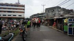 Suasana Lokasi Kebakaran 3 Kios Bintan Plaza, Jalan MT Haryono Tanjungpinang, Sabtu (30/7)