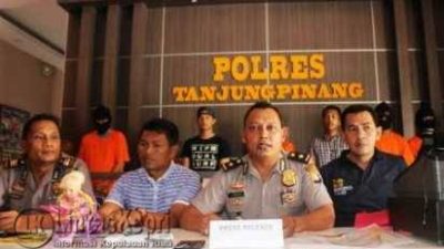 Polres Tanjungpinang Rilis Tiga Kasus Sekaligus