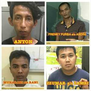 Foto 4 orang Tahanan yang kabur