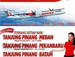 Wings Air Buka Rute Penerbangan Baru di Tanjungpinang