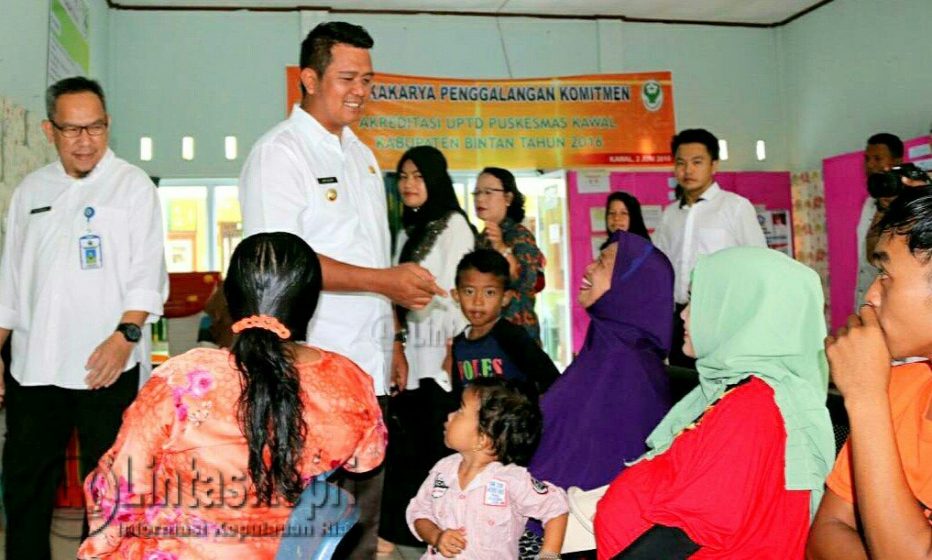 Bupati Bintan saat Sidak Pelayanan Puskesmas beberapa waktu lalu.
