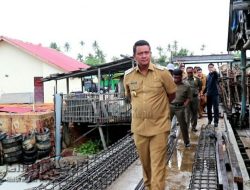 Kontraktor Belum Pasang Tiang Pancang, Bupati Bintan Sidak Dermaga Dakomas