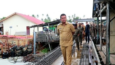 Kontraktor Belum Pasang Tiang Pancang, Bupati Bintan Sidak Dermaga Dakomas