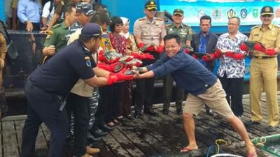 Nato Pahlawan Nelayan Ikan Hidup di Natuna