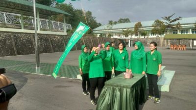 Peringati HUT Persit, Koorcab Rem 033 PD l/Bukit Barisan Gelar Perlombaan Olahraga dan Seni