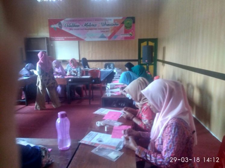 Disperdagin Tanjungpinang gandeng Dekranasda gelar pelatihan UKM.