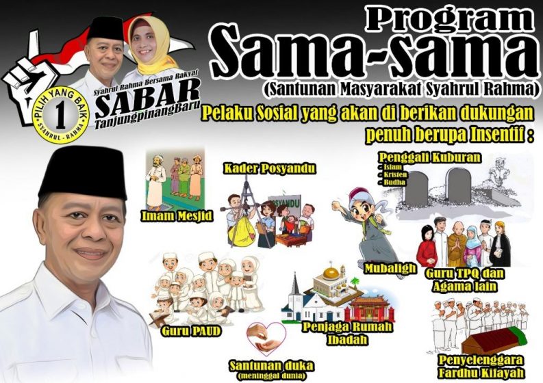 Melalui Program "SAMA-SAMA”, Paslon SABAR Berencana Anggarkan Dana Duka dan Insentif Pekerja Sosial