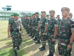 Danrem 033/Wira Pratama Sidak Barak Prajurit Yonkomposit Garda Pati Natuna