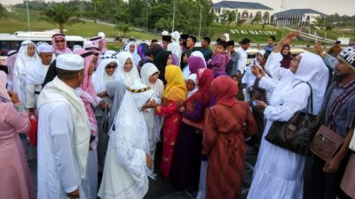 Ngesti Sambut Hangat Kedatangan Jemaah Haji Natuna