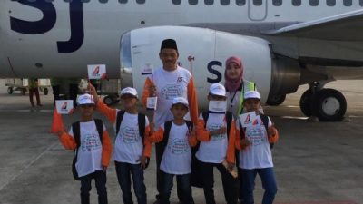 Berbagi Ceria Ulang Tahun Ke-15, Sriwijaya Air Berangkatkan Anak Panti Tamasya Gratis