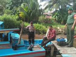 Bhabinkamtibmas Ranai Himbau Nelayan Tidak Melaut di Musim Utara