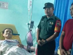 Bantu Warga Melahirkan, Babinsa Cemaga Tengah Donor Darah Sukarela