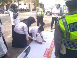 Sosialisasi Tertib Lalin, Satlantas Natuna Gelar Millennial Road Safety Festival
