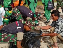 Sukseskan HPSN, Yonkomposit I/Gardapati Ikut Bersihkan Sampah