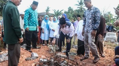 Peletakkan Batu Pertama Surau Al-Khair, Bupati Bintan Apresiasi Semangat dan Azam Masyarakat