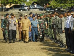 Pemkab TNI-Polri Gelar Apel Pengamanan Pemilu 2019