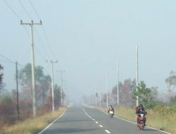 Dampak Karhutla, Kabut Asap Selimuti Langit Natuna