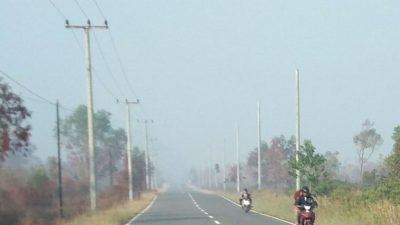 Dampak Karhutla, Kabut Asap Selimuti Langit Natuna