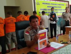 Awal 2019, Polres Natuna Berhasil Ringkus 7 Tersangka Narkoba