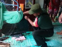 Sertu Edi Sucipto Sambangi Warganya yang Tertimpa Musibah Kebakaran
