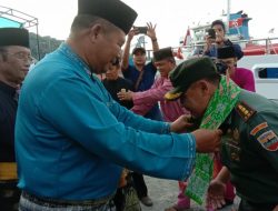 Kunker ke Anambas, Dandim 0318/Natuna Disambut Meriah Pemda Setempat