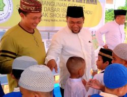 Hadi Candra dan Eri Marka Letakkan Batu Pertama Pembangunan SDIT Ranai